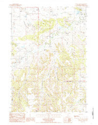 Wood Canyon Wyoming Historical topographic map, 1:24000 scale, 7.5 X 7.5 Minute, Year 1984
