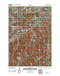 Wood Canyon Wyoming Historical topographic map, 1:24000 scale, 7.5 X 7.5 Minute, Year 2012