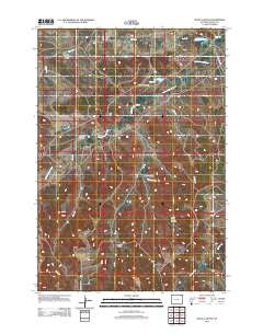 Wood Canyon Wyoming Historical topographic map, 1:24000 scale, 7.5 X 7.5 Minute, Year 2012