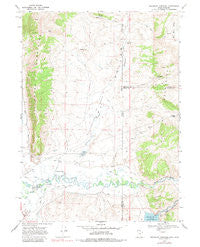 Woodruff Narrows Wyoming Historical topographic map, 1:24000 scale, 7.5 X 7.5 Minute, Year 1968