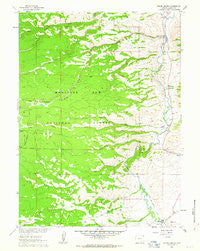 Woods Landing Wyoming Historical topographic map, 1:24000 scale, 7.5 X 7.5 Minute, Year 1961