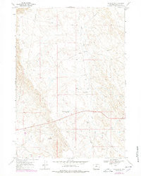 Worland SE Wyoming Historical topographic map, 1:24000 scale, 7.5 X 7.5 Minute, Year 1967