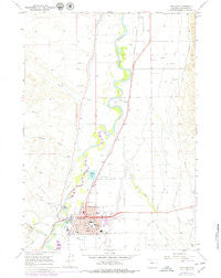 Worland Wyoming Historical topographic map, 1:24000 scale, 7.5 X 7.5 Minute, Year 1967