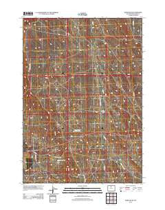 Worland SE Wyoming Historical topographic map, 1:24000 scale, 7.5 X 7.5 Minute, Year 2012