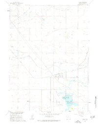 Yoder Wyoming Historical topographic map, 1:24000 scale, 7.5 X 7.5 Minute, Year 1960