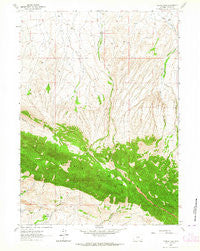 Youngs Pass Wyoming Historical topographic map, 1:24000 scale, 7.5 X 7.5 Minute, Year 1962