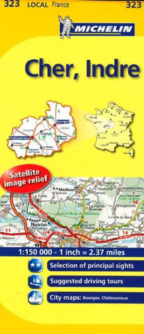Buy map Cher, Indre (323) by Michelin Maps and Guides