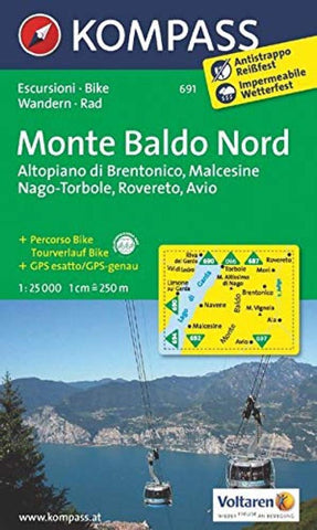Buy map Monte Baldo Nord #691 1:250,000
