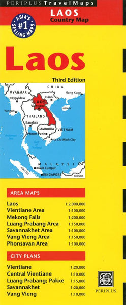 Buy map Laos by Periplus Editions