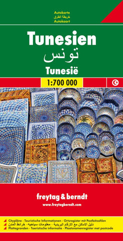 Buy map Tunisia by Freytag-Berndt und Artaria