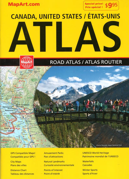 Buy map Canada & United States Road Atlas (French/English edition) by Canadian Cartographics Corporation