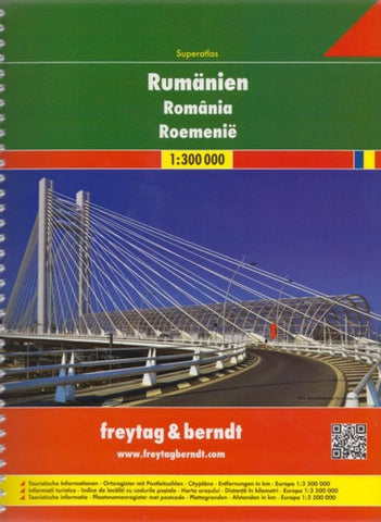 Buy map Romania, Superatlas by Freytag-Berndt und Artaria