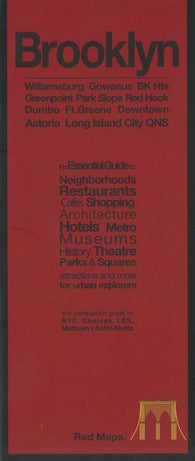 Buy map Brooklyn, New York with Long Island City by Red Maps
