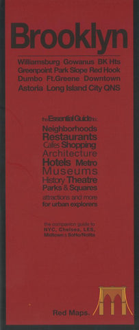 Buy map Brooklyn, New York with Long Island City by Red Maps