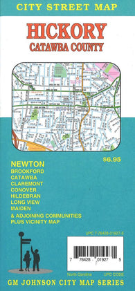 Buy map Hickory : Catawba County : city street map