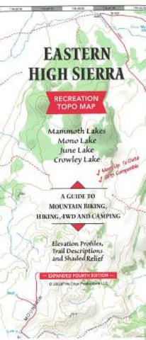 Buy map Eastern High Sierra, California by Fine Edge