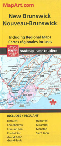 Buy map New Brunswick Road Map by Canadian Cartographics Corporation