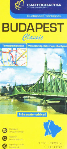 Buy map Budapest classic : city map 1:30 000 = Budapest térképek : várostérkép 1:30 000