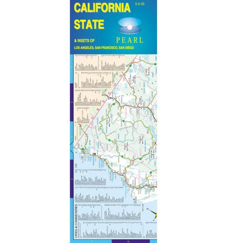 Buy map California, Pearl Map, laminated by GM Johnson