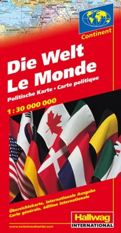 Buy map World, Political by Hallwag