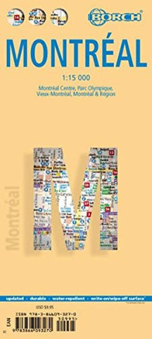 Buy map Montreal, Canada by Borch GmbH.