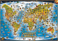 Buy map Dinos World, Ancient Illustrated by Dino Maps