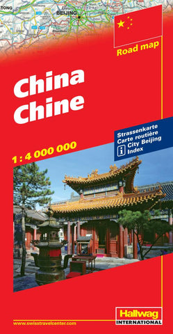Buy map China by Hallwag