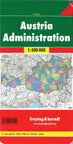 Buy map Austria, Administrative by Freytag-Berndt und Artaria