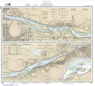 Buy map Columbia River Vancouver to Bonneville; Bonneville Dam (18531-23) by NOAA