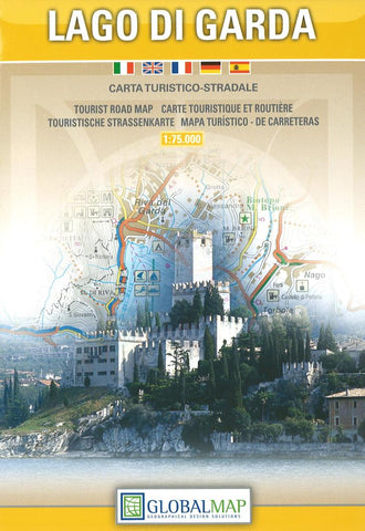 Buy map Lake Garda, Italy by Litografia Artistica Cartografica