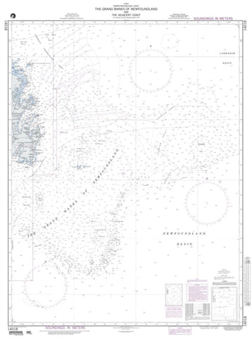 Buy map The Grand Banks Of Newfoundland (NGA-14018-6) by National Geospatial-Intelligence Agency