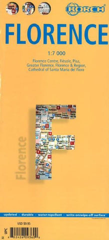 Buy map Florence, Italy by Borch GmbH.