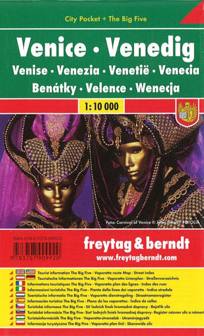 Buy map Venice, Italy, City Pocket + Big Five by Freytag-Berndt und Artaria