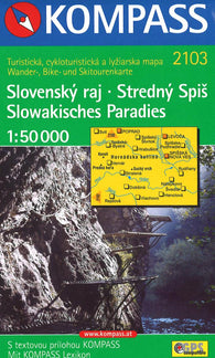Buy map Slovenský raj - Stredný Spiš - Slowakisches Paradies