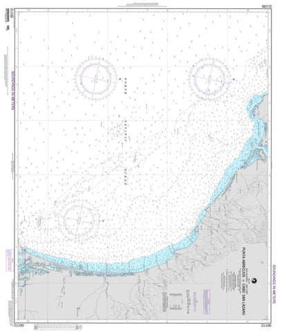 Buy map Punta Abreojos to Cabo San Laz (NGA_21100) by National Geospatial-Intelligence Agency