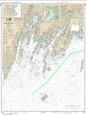 Buy map Muscongus Bay; New Harbor; Thomaston (13301-21) by NOAA