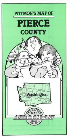 Buy map Pierce County, Washington by Pittmon Map Company