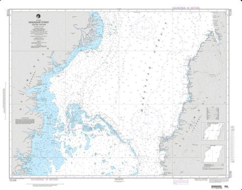 Buy map Makassar Strait - Central Part (NGA-72105-2) by National Geospatial-Intelligence Agency