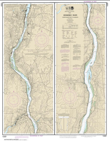 Buy map Kennebec River Courthouse Point to Augusta (13297-11) by NOAA