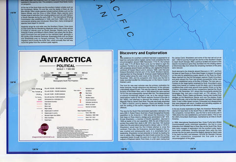 Buy map Antarctica : political