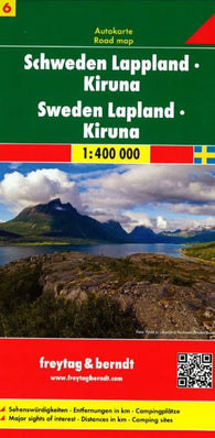 Buy map Sweden, Lapland and Kiruna by Freytag-Berndt und Artaria