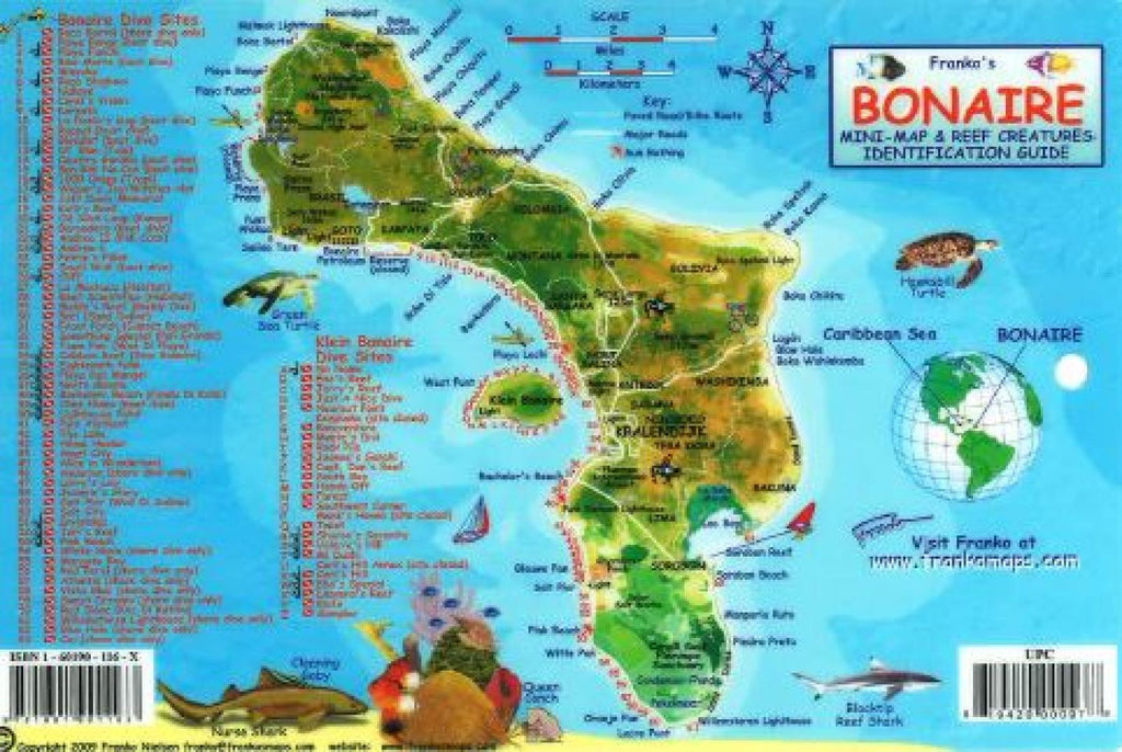 Buy map: Caribbean Fish Card, Bonaire 2010 by Frankos Maps Ltd. –  YellowMaps Map Store