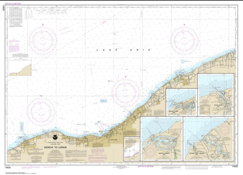 Buy map Geneva to Lorain; Beaver Creek; Rocky River; Mentor Harbor; Chagrin River (14829-6) by NOAA