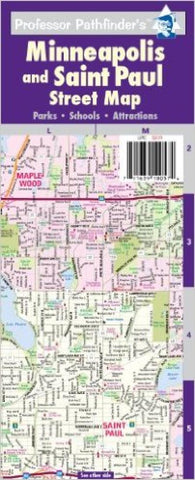 Buy map Minneapolis-St Paul, Minnesota by Hedberg Maps