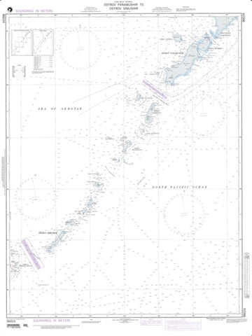 Buy map Ostrov Paramushir To Ostrov Simushir (NGA-96024-3) by National Geospatial-Intelligence Agency