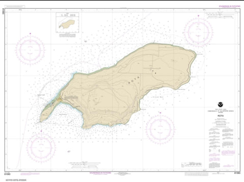 Buy map Commonwealth of the Northern Mariana Islands Rota (81063-6) by NOAA