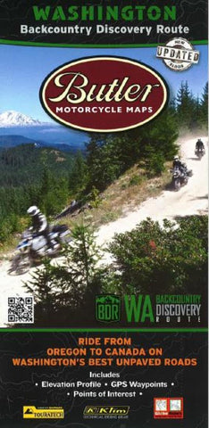 Buy map Washington BDR Map by Butler Motorcycle Maps
