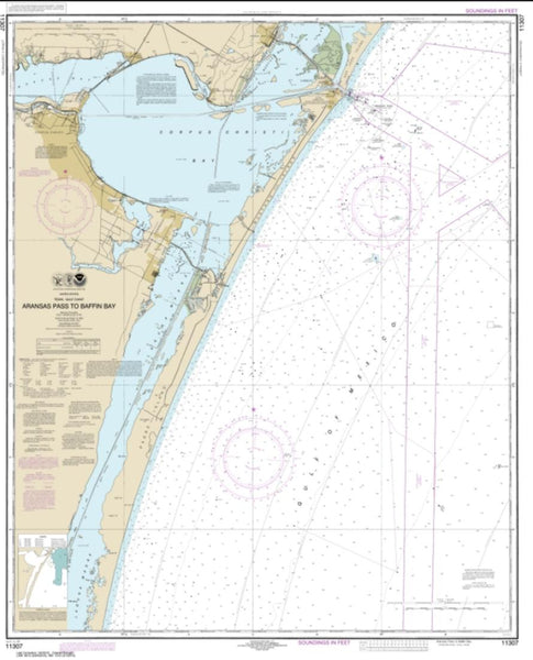 Buy map Aransas Pass to Baffin Bay (11307-38) by NOAA