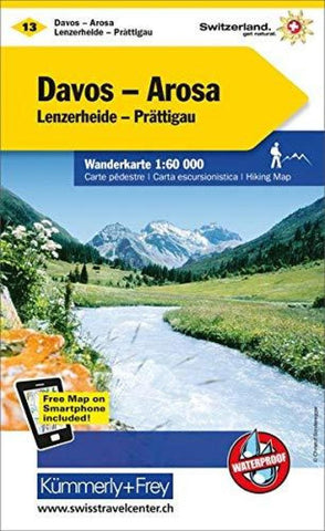 Buy map Davos / Arosa Hiking Map