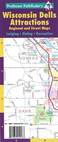 Buy map Wisconsin Dells attractions : regional and street maps